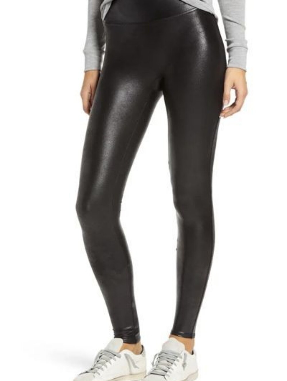 ALLOY Women's Black Faux Leather Leggings